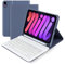 Lively Life Keyboard Case for iPad Mini 7 (A7 Pro) 2024 /for iPad Mini 6th 8.3 inch, Protective Case with Detachable Wireless Keyboard, Built-in Pen Holder - Blue