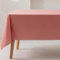 GAMUSI Nappe Unie Tissu Coton Biologique imperméable Anti-Taches rectangulaire Couleur Rouge 140 x 240 cm