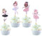 24 Stück Ballerina Cupcake Toppers Tanzende Mädchen Ballerina Geburtstag Tortendeko Tanzen tutu Kuchen Dekorationen für Baby Shower Thema Ballett Mädchen Geburtstag Party Kuchen Dekoendeko