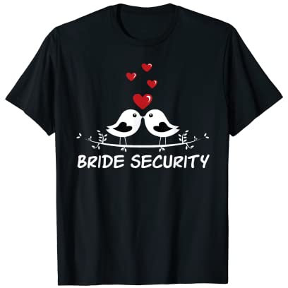 Braut Security Hochzeit Entourage kleiner Ring Bär T-Shirt