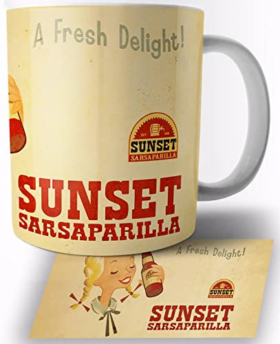 TusRelojes Sunset Sarsaparilla Fallout Tasse en Céramique Blanche 325ml Mug