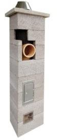 Keramik Schornstein NIKO GERMANY 5m 200mm mit Lüftung isoliert massiv Bausatz NIKO Kamin ZULASSUNG