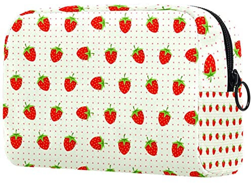 Kleine Make-up-Tasche für Geldbörse, tragbare Kosmetiktasche mit Reißverschluss, Make-up-Tasche, Reise-Kulturbeutel, Kulturbeutel für Frauen, Doodle Aquarell-Schneeflocken, Mehrfarbig 02,