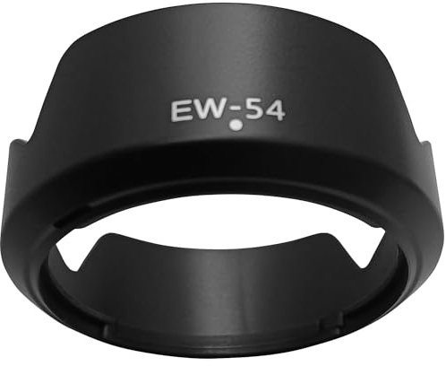 Pare-Soleil EW-54 pour Objectif Canon EF-M 18–55 mm f3.5–5.6 STM, Pare-Soleil Hxdzieory 52 mm