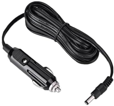 6ft/1.8m 12V-24V DC-DC 5.5mm x 2.1mm Car Cigarette Lighter Power Plug Cord Adapter Cable 10A Current Output DC5.5 * 2.1 Interface (Black)