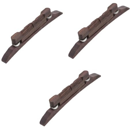TOYANDONA 3pcs Rosewood Mandolin Bridge Replacement String Winder Mandolin Accessories