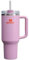 STANLEY Quencher H2.0 FlowState Trinkbecher, vakuumisoliert, aus Edelstahl mit Deckel und Trinkhalm, für Wasser, Eistee oder Kaffee, Violett (Amethyst), 1,2 l