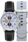 AVI-8 Hawker Hurricane Herren-Chronograph, 43,5 mm, mit Lederband, AV-4011, Verblasstes Blau