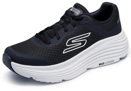 Skechers Men's Max Cushioning Endeavour Sneaker, Black/White, 10