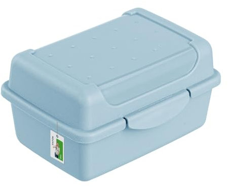 Lunchbox Erwachsene Kinder 0,35l - 110 x 75 x 60 mm - BPA Frei Vesperbox Frühstücksbox, Blau