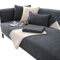 LIYGAOF Chenille Sofabezug rutschfest Sofaschoner für Alle Jahreszeiten: Sofa Schutzdecke U L Form Sofakissen 1 2 3 4 Sitzer Maschinen Oder Handwaschbar (Dunkelgrau, 70 * 180cm)