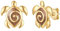 Rafaela Donata Damen Ohrstecker aus 925/- Sterling Silber gelbvergoldet 14 Karat mit Emaille braun Silberohrstecker Schildkröte