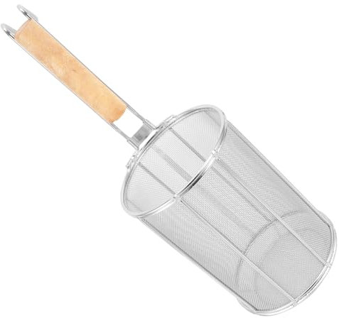 PRETYZOOM Colino A Maglie Scolapasta Per Pasta Con Cucchiaio in Acciaio Inossidabile Per Pasta Facile Da Usare