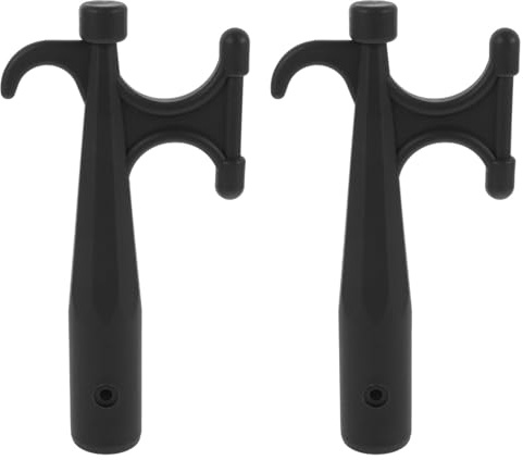UPKOCH Spitzhacke Dock-Hardware Bootszubehör Hakenkopf für Rettungsboote teleskopisch Bootshaken Boot Haken Mehrzweck Kajakhaken Schwimmhaken für Verlängerungsstange Nylon Black