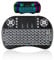 Mini Wireless Keyboard with Touchpad Mouse Combo, 2.4G Multimedia Keyboard 7-colors Backlit Portable Rechargeable Mini Keyboards Handheld Remote for Android TV Box Smart TV PC Laptop HTPC PS4