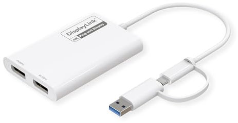 ROLINE Multi-DisplayLink Adapter USB Typ A+C - 2X DP, 4K