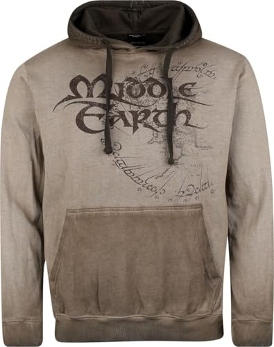 Herr der Ringe Middle Earth Männer Kapuzenpullover grau