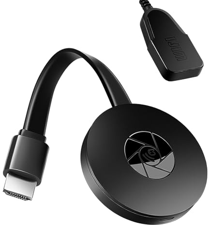 Dongle HDMI Wireless 4K Adattatore Display WiFi Streaming TV 4k 2.4GHz, Supporto DLNA/Airplay/Miracast per iOS Android Windows Mac, Trasmettitore Video Audio HDTV 1080P per TV, Proiettore, Monitor