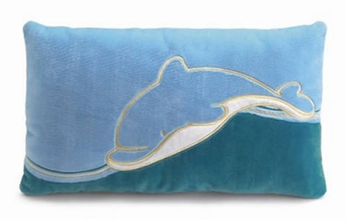NICI Delfin, Kissen, türkis, rechteckig, 43cm x 25cm