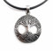 Anhänger Lebensbaum Weltenbaum am Lederband 925er Silber Schmuck