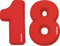 HotShuffle Gran número 18 de silicona Cake Molde de estaño 18 regalo de cumpleaños 1 8