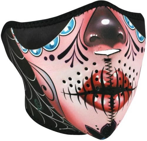 ZANheadgear Neopren Gesichtsmaske fuer Motorrad, Quad, Ski und Snowboard WNFM082H
