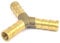 sourcingmap 8mm Dia Metal Y Shaped 3 Ways Air Compressor Hose Barb Joint Connector
