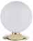 SellTec LED Tischleuchte, dimmbar über Tastdimmer, 3-Stufen Dimmer, Tischlampe, warmweiss, Nachttischlampe, rund, stahl