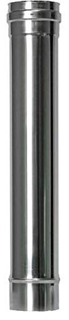 TUBE EXOJO POUR POÊLE PELLETTE INOXYDABLE 1 M DE LONGUEUR (80 Millimètres Diamètre)