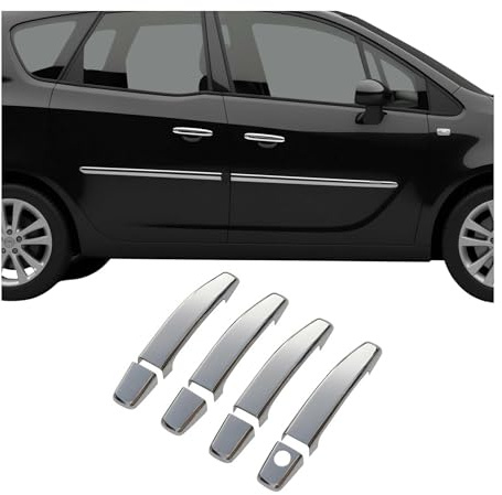 OMAC Türgriff Blende für Opel Mokka 2012-2020 Edelstahl Chrom 8tlg | Türgriffkappen, fahrzeugspezifisch