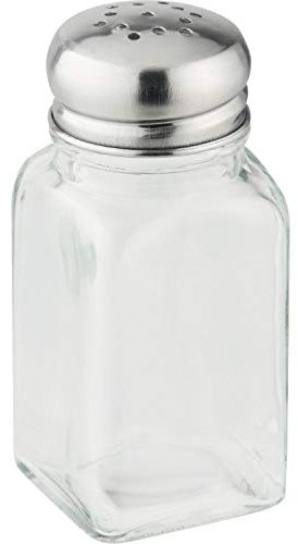 FACKELMANN Pfeffer-/Salzstreuer Glas/Edelstahlkappe