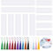 Jubaopen 12PCS Lesezeichen Epoxidharz Form Set Lesezeichen Silikon Form DIY Handwerk Form mit 15 Bunte Quasten für Schmuck Resin Gießform Lesezeichen Harz Form DIY Formherstellung