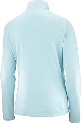 Salomon Essential Lightwarm, Giacca in Pile, Donna, Azzurro (Crystal Blue), XS