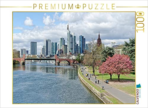 CALVENDO Puzzle Am Mainufer kann Man jederzeit ausgezeichnet flanieren 1000 Teile Lege-Größe 64 x 48 cm Foto-Puzzle Bild von Hans Rodewald CreativK.de
