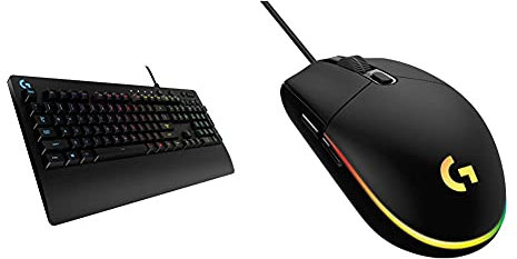 Logitech G213 Prodigy Tastiera Gaming Cablata + Logitech G203 LIGHTSYNC Mouse Gaming con Illuminazione RGB