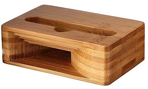 Amplificateur de Son en Bois pour Téléphone Support pour Haut-Parleur de Téléphone Support de Téléphone de Bureau Amplificateur de Son Acoustique Haut-Parleur Pour Regarder du Bureau Vidéo 1 Pièce