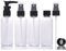 Thickened Plastic Travel Bottles Set,4 Pcs Leak Proof Refillable Empty Spray/Pump Bottles with Lids and Transparent Carry Bag,80ml Travel Size Bottles for Shampoo,Conditioner,Lotion,Toiletries