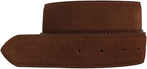 BELTINGER Wechselgürtel aus Veloursleder ohne Schnalle 4 cm | Druckknopf-Gürtel für Damen Herren 40mm | Wildleder-Gürtel 4cm