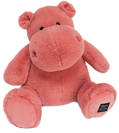 Histoire d'Ours - Peluche Hippopotame - Hip'Hug - Terracotta - 40 Cm - Grande Peluche Douce et Mignonne pour les Calins - Idée Cadeau de Naissance et Anniversaire pour Enfants - L'HIPPO - HO3100