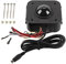 VIFERR Arcade Trackball-Maus Beleuchtete 4,5 cm Runde LED-Trackball-Maus PS/2 PCB-Anschluss für Arcade