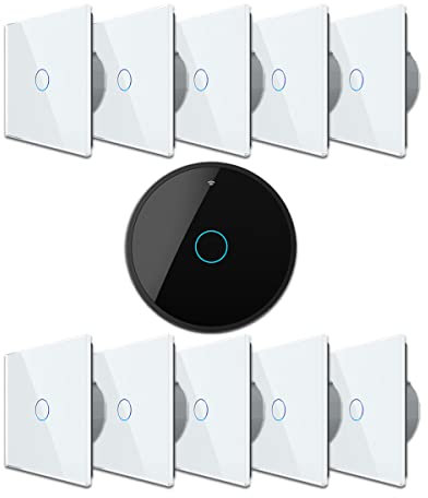 Livolo ZigBee Vorteilspaket 5x Lichtschalter und 5x Wechselschalter Smart Home Steuerung via Zigbee Gateway 3.0