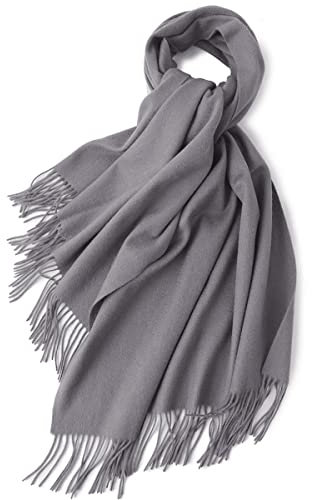 CINGHIA Schal,Herren Feinstrick Schal,Winter Strickschal mit Fransen,Weich und Warm,Kaschmir Fühlen