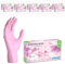ARNOMED gants jetables rose, gants nitrile taille M, gant jetable 1000 pièces (10 boîtes), gants en nitrile non poudrés & sans latex, gants jetable cuisine, gants a usage unique en XS, S, M & L