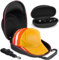 Yewltvep Hutetui für Baseballkappen, Harte Reisehutasche mit Baseball-Sonnenbrillenetui und Schultergurt, Baseballmütze Reiseetui schützt bis zu 6 Hüte, Cap-Tragetasche für Damen und Herren
