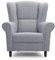 Fabryka Mebli Idźczak Sessel Polstersessel Ohrensessel Karo Elegant Angenehm Relaxsessel Einzelsessel Holzbeine - Innovativer Stilvoller Allrounder Modernes Design