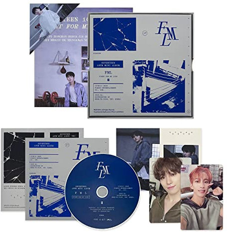SEVENTEEN - 10. Mini-Album [FML] (Fight for My Life Ver.) Outbox + Photo Book + Lyric Book + CD-R + Sticker + Photocard + Bookmark + Folded Poster + Hologram Photocard (1 von 13, Random) - Pledis Ent.