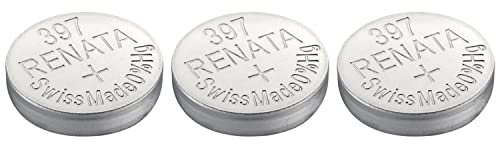 RENATA Knopfzellen Silber Oxid 397 / SR726SW 0 % Quecksilber, 3 Stück