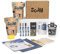 Sculpd Töpferei-Set, lufttrocknender Ton, Starter-Set für Anfänger mit Acrylfarben-Stift-Set, Töpferwerkzeug-Set, Acrylfarbe, wasserfester Lack, Pinsel, Schwamm und Schritt-für-Schritt-Anleitung für