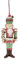 Clayre & Eef Weihnachtsanhänger Nussknacker 12 cm Rot Polyresin Weihnachtsbaumschmuck