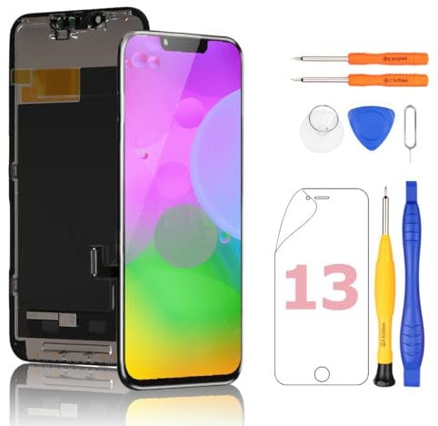 Yodoit Ersatzdisplay für iPhone 13, OLED-Bildschirm, kein LCD, 3D-Touch-Display, Digitizer